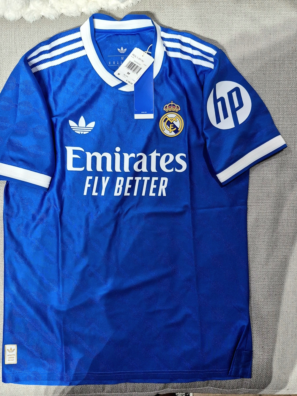 NWT Adidas Real Madrid 2024/25 Third Authentic Jersey - Men's Medium